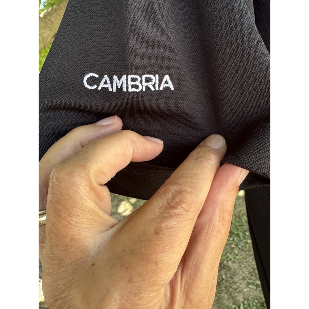 Nike Golf Dri Fit Men's Black Polo With Logo Cambria Size Large - Picture 4 of 6